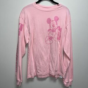 Disneyland Park Disney Mickey Mouse pink long sleeve shirt women’s size small